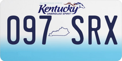 KY license plate 097SRX