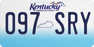 KY license plate 097SRY