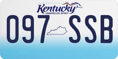 KY license plate 097SSB