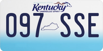 KY license plate 097SSE