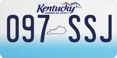 KY license plate 097SSJ
