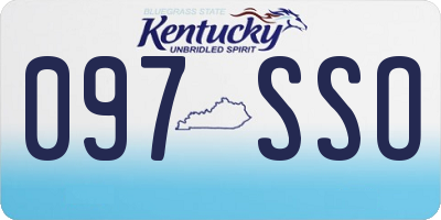 KY license plate 097SSO