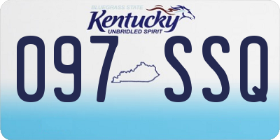 KY license plate 097SSQ