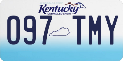 KY license plate 097TMY