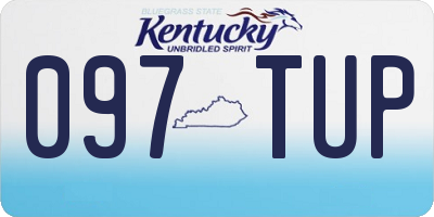 KY license plate 097TUP