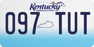 KY license plate 097TUT