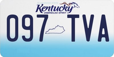 KY license plate 097TVA