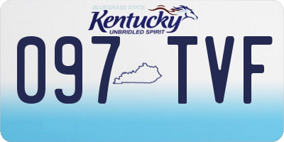 KY license plate 097TVF