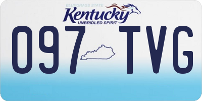 KY license plate 097TVG