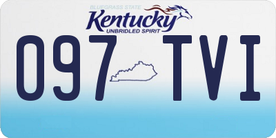 KY license plate 097TVI