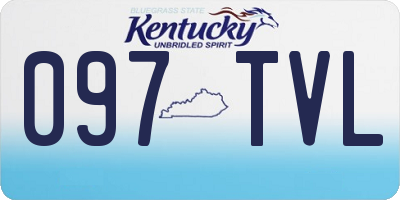 KY license plate 097TVL