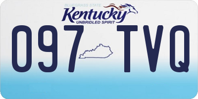 KY license plate 097TVQ
