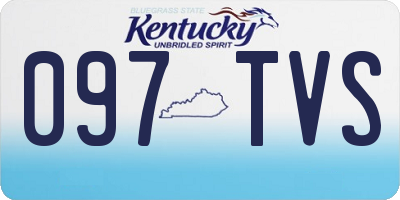 KY license plate 097TVS