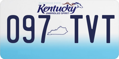KY license plate 097TVT