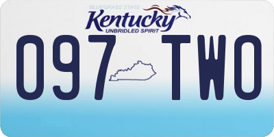 KY license plate 097TWO
