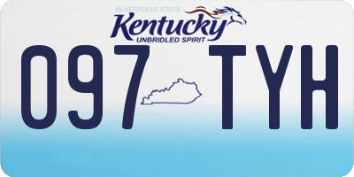 KY license plate 097TYH