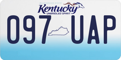 KY license plate 097UAP