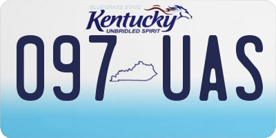 KY license plate 097UAS