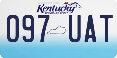 KY license plate 097UAT