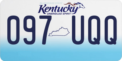 KY license plate 097UQQ