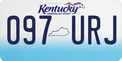 KY license plate 097URJ