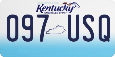 KY license plate 097USQ