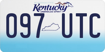 KY license plate 097UTC