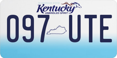 KY license plate 097UTE