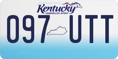 KY license plate 097UTT