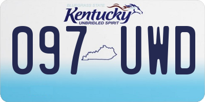 KY license plate 097UWD