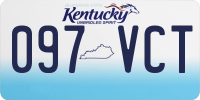 KY license plate 097VCT