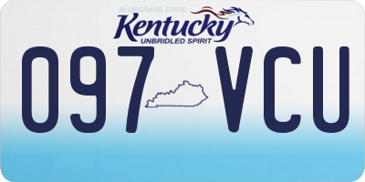 KY license plate 097VCU