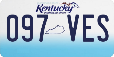KY license plate 097VES