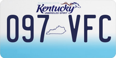 KY license plate 097VFC