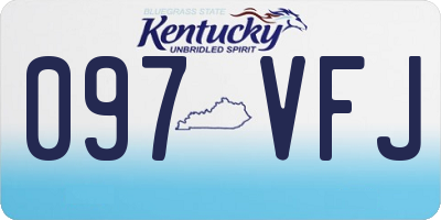 KY license plate 097VFJ