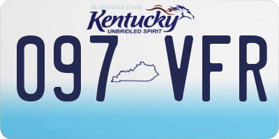 KY license plate 097VFR