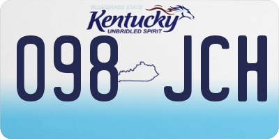 KY license plate 098JCH