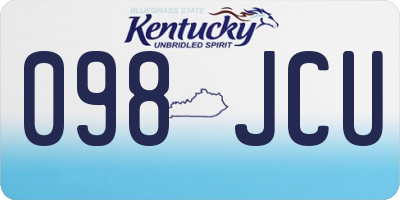 KY license plate 098JCU