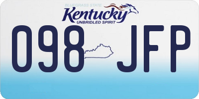 KY license plate 098JFP