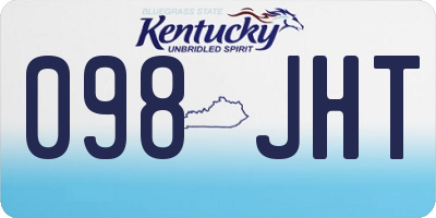 KY license plate 098JHT
