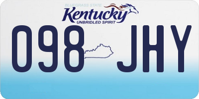 KY license plate 098JHY