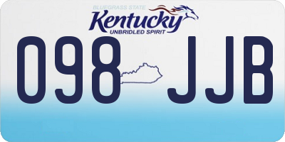 KY license plate 098JJB