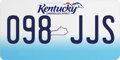 KY license plate 098JJS