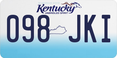KY license plate 098JKI