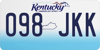 KY license plate 098JKK