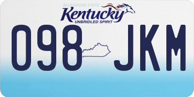 KY license plate 098JKM