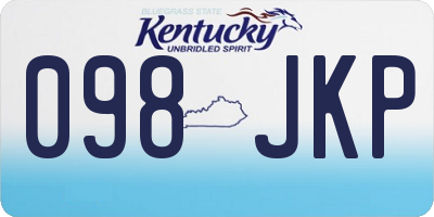 KY license plate 098JKP