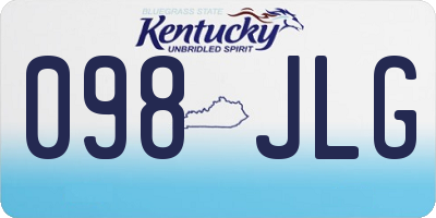 KY license plate 098JLG