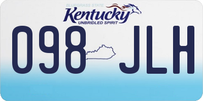 KY license plate 098JLH