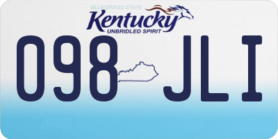 KY license plate 098JLI